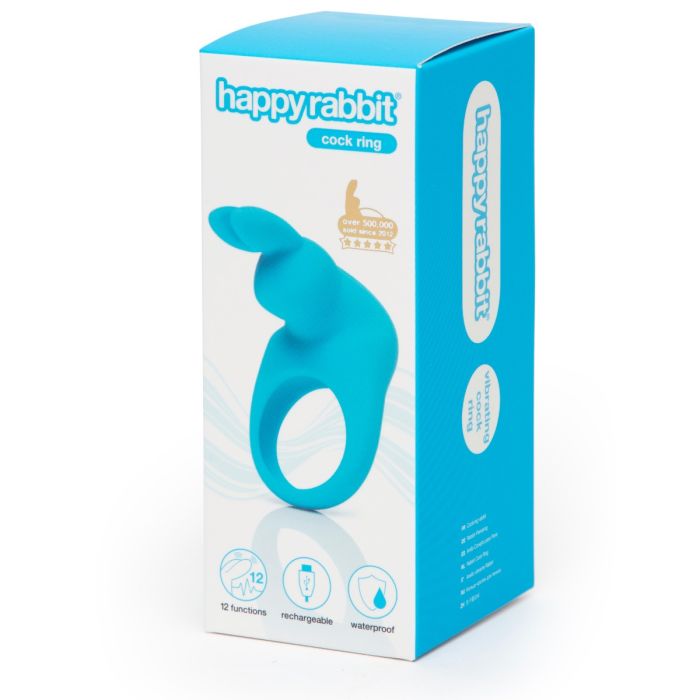 Happy Rabbit Couples Ring - Blue