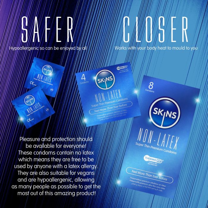 Skins Non-Latex Condoms 4 Pack