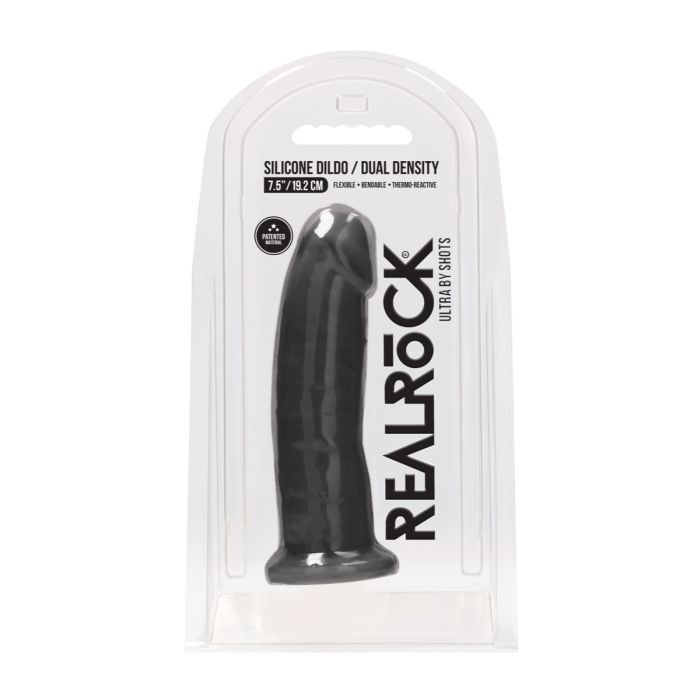 Real Rock Silicone Dildo (Black)