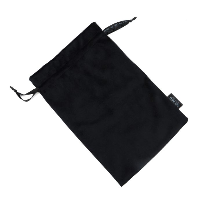 SEI MIO - Velvet Drawstring Bag - Black (30cm x 20cm)