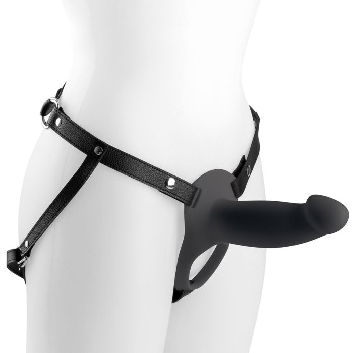 Virgite Strap On - Hollow Harness - Black