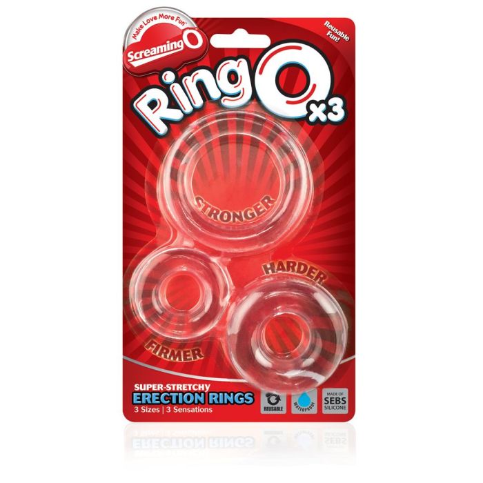 Screaming O RingO x 3 Sensations Reusable Cock Rings