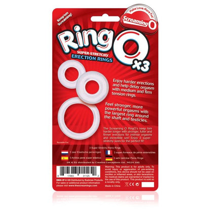 Screaming O RingO x 3 Sensations Reusable Cock Rings