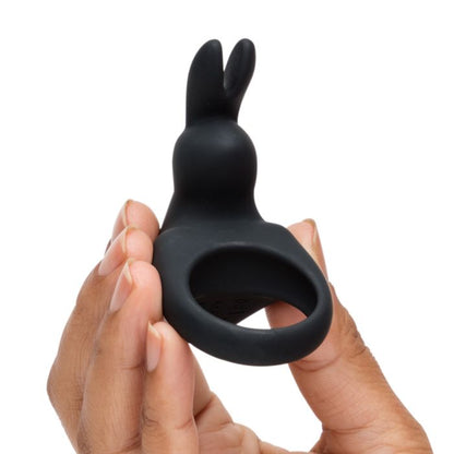 Happy Rabbit Couples Ring - Black
