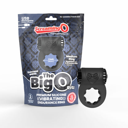 The Screaming O Charged® Big O Ritz Vibrating Rechargeable Cock Ring