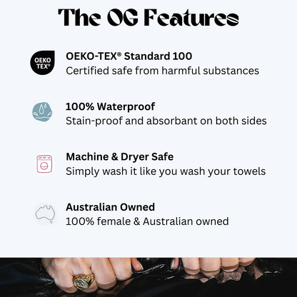 Splash Blanket - The OG (Bonded) - Black on Black