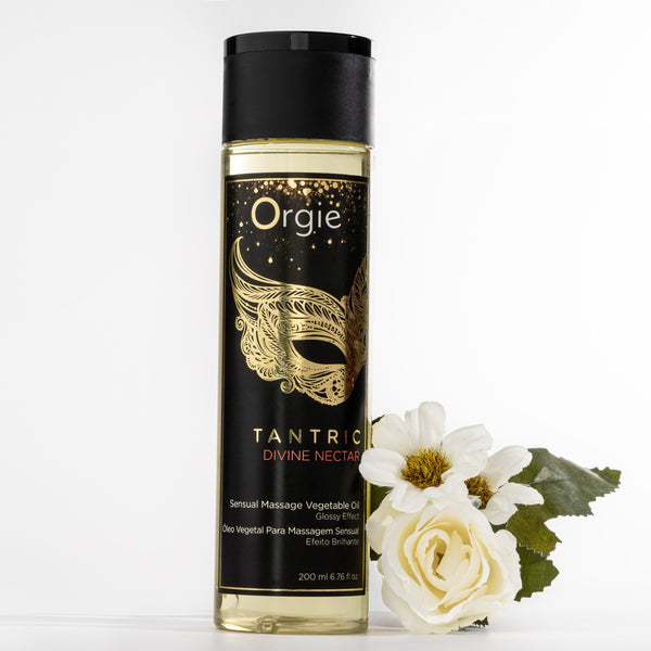 Orgie Tantric Divine Nectar Sensual Massage Oil - Fruity Floral Scent 200ml