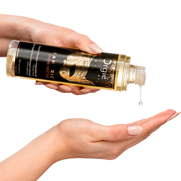 Orgie Tantric Divine Nectar Sensual Massage Oil - Fruity Floral Scent 200ml