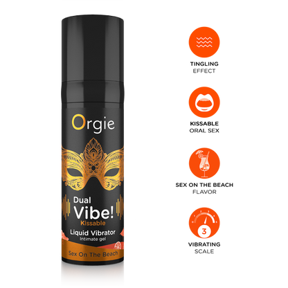 Orgie Dual Vibe - Kissable Liquid Vibrator - Sex On The Beach