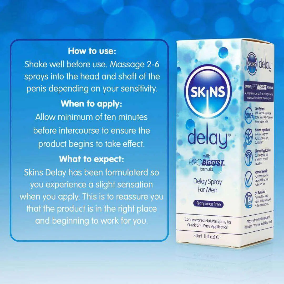 Skins Natural Delay Spray 30ml
