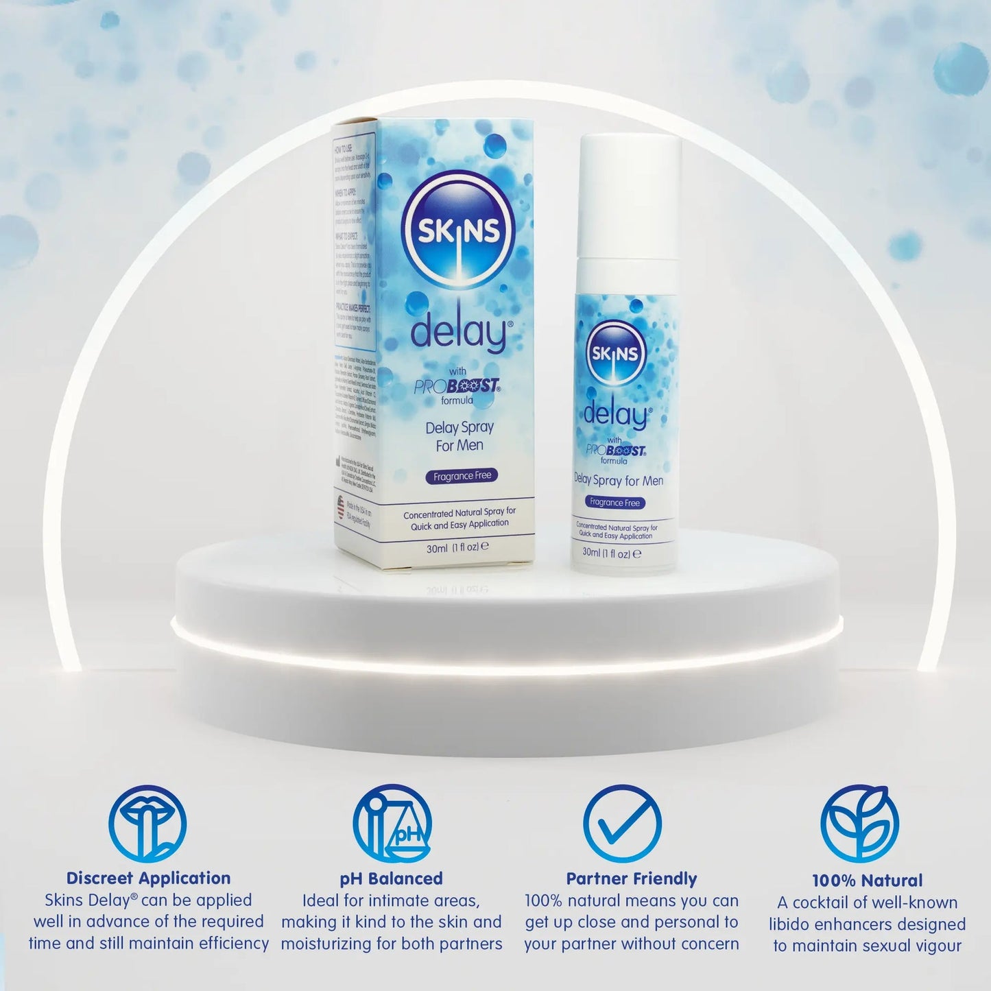 Skins Natural Delay Spray 30ml