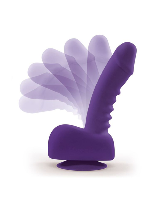 Uprize Remote Control Rising 6 Inch Vibrating Realistic Dildo Purple