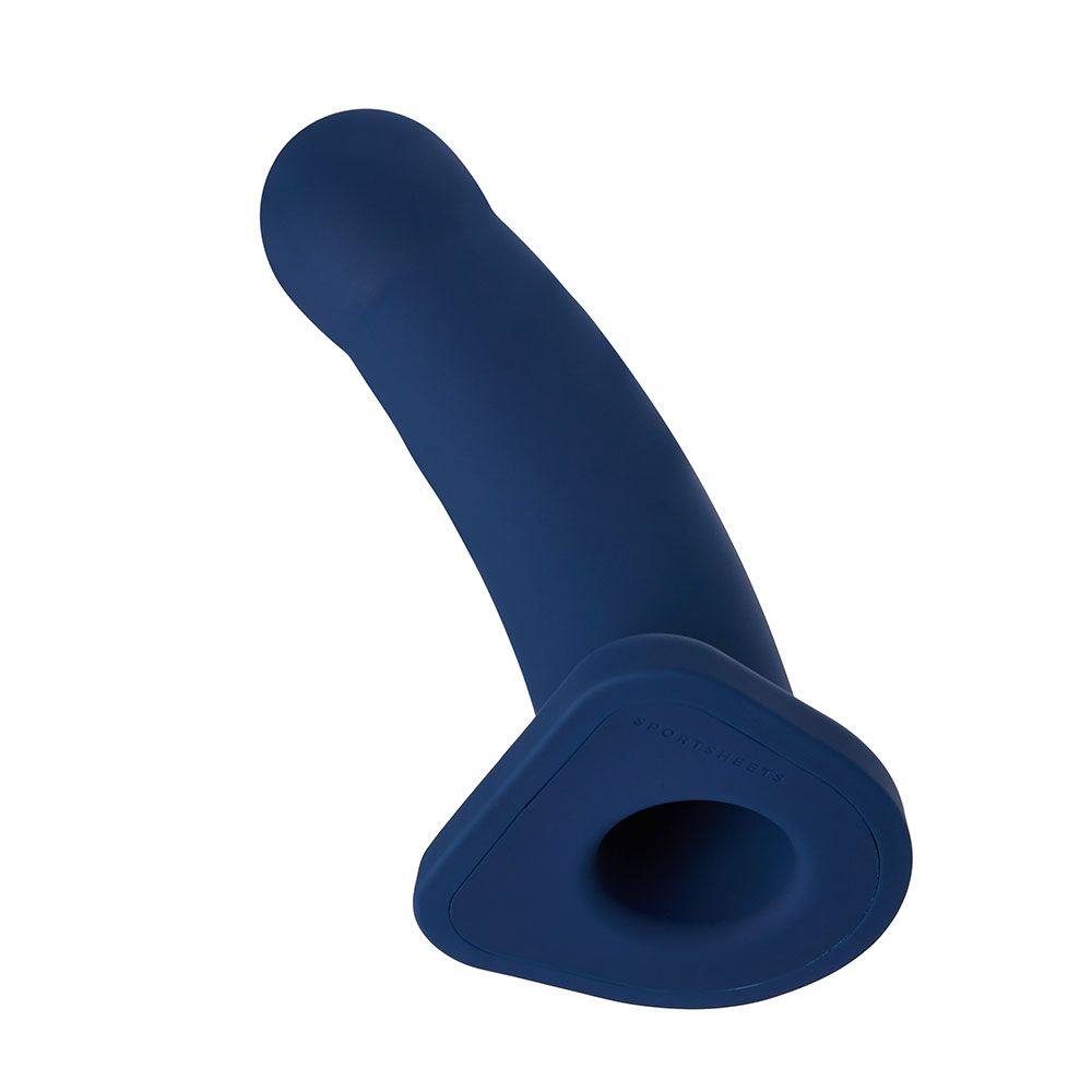Sportsheets Banx 8" Hollow Silicone Dildo Strap On Compatible with 2" O-rings