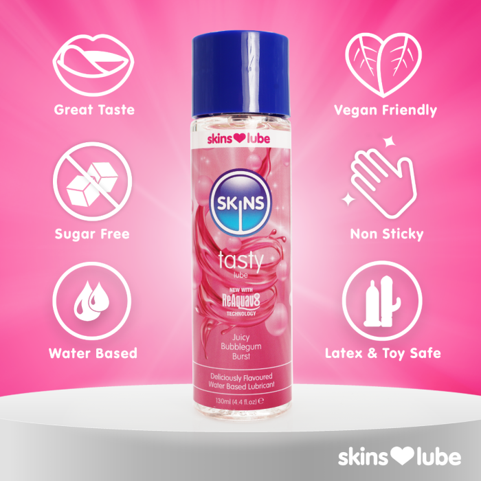 Skins Tasty Water Based Lube 130ml