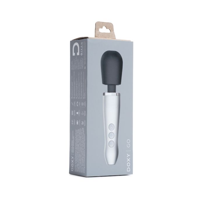 Doxy Go Mini Wand - Brushed Metal