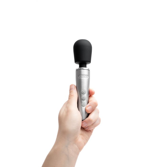 Doxy Go Mini Wand - Brushed Metal