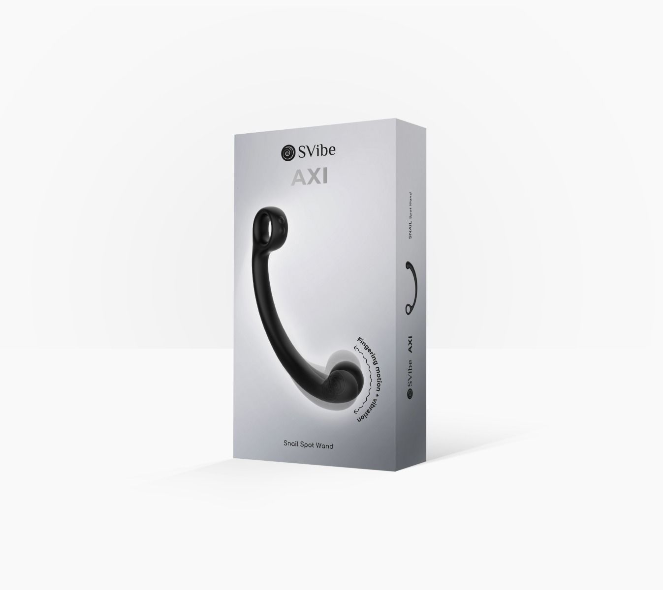 SVibe Snail AXI Finger-Like Wand - Granite Noir