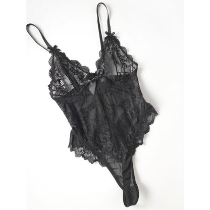 Oh La La Cheri - Valentine Teddy Lingerie Set - Black