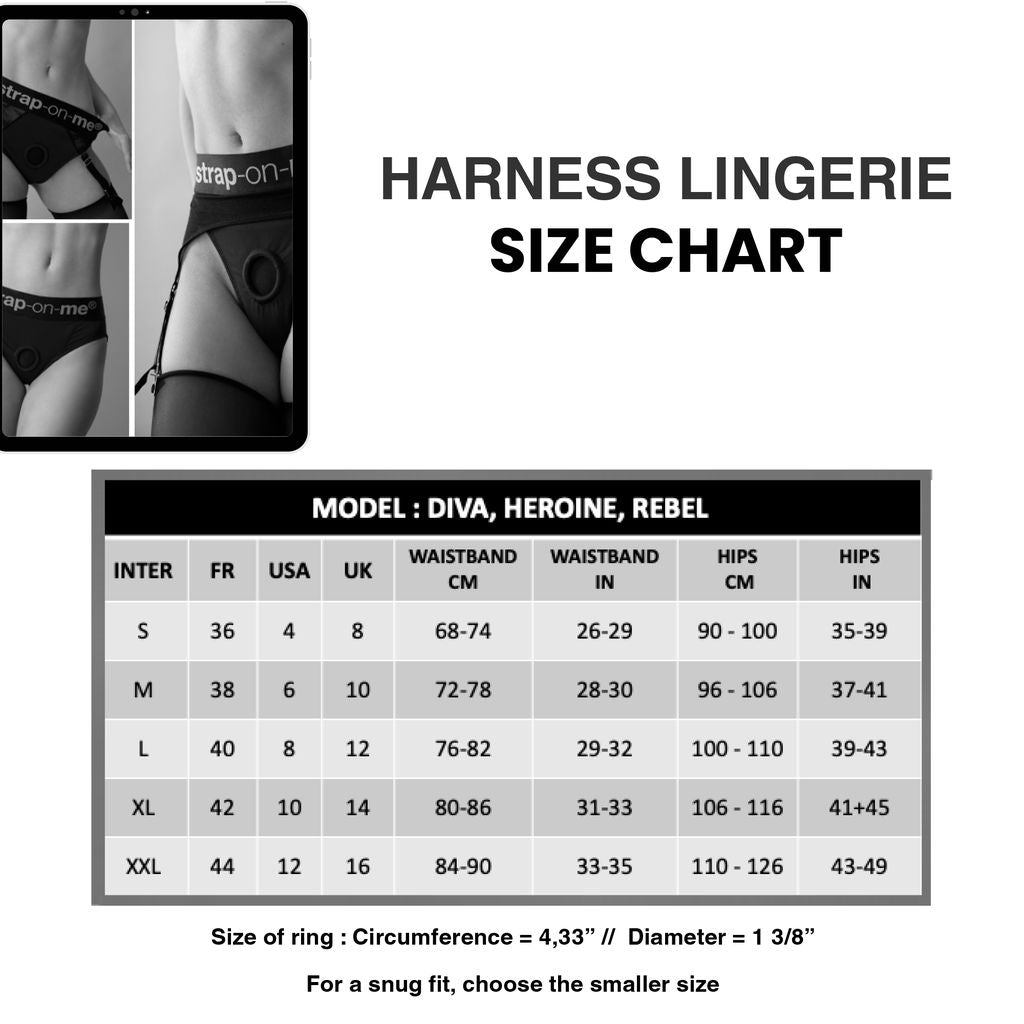 Strap On Me - Harness Lingerie Heroine - Black