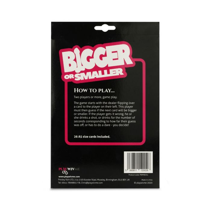 Play Wiv Me - Bigger or Smaller Card Game