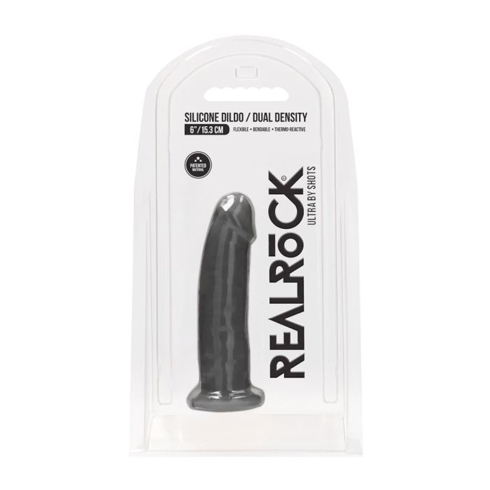 Real Rock Silicone Dildo (Black)
