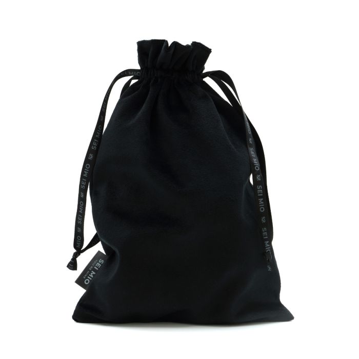 SEI MIO - Velvet Drawstring Bag - Black (30cm x 20cm)