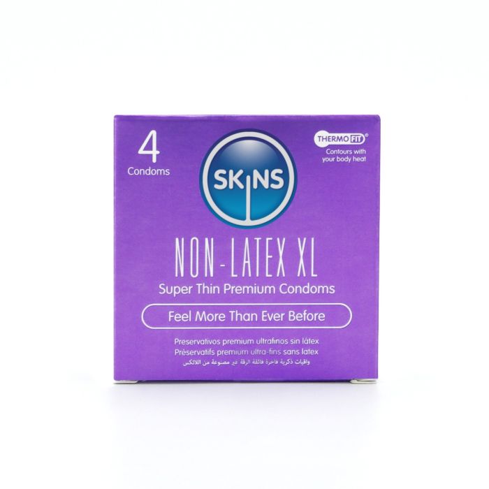 Skins Non-Latex Condoms XL 4 Pack
