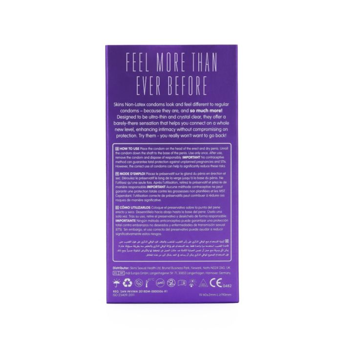 Skins Non-Latex Condoms XL 8 Pack