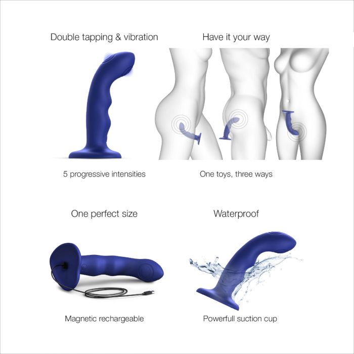 Strap On Me - Tapping Dildo Blue
