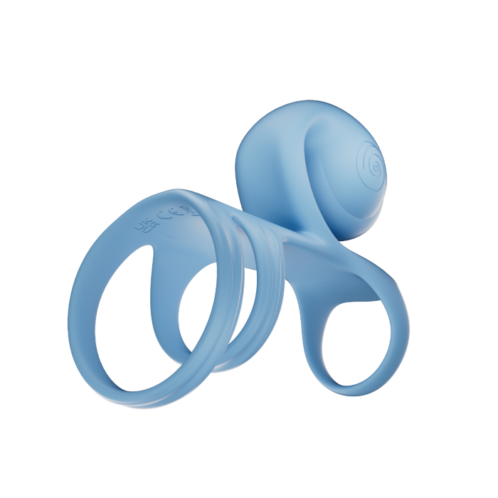 SVibe Snail JOVI ARC Couples Ring - Blue Haze