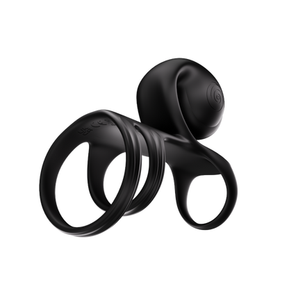 SVibe Snail JOVI ARC Couples Ring - Noir Haze
